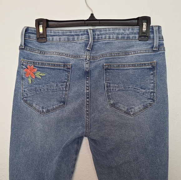 DRIFTWOOD Colette Floral Cropped Jean Mid Rise Boho Size 27 - Picture 12 of 15